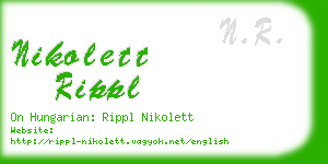 nikolett rippl business card